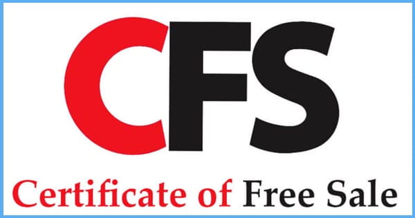 certificate of free sale
