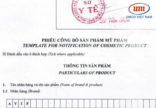 giấy phép mỹ phẩm