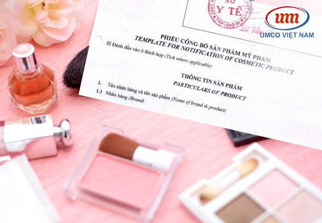 giấy công bố mỹ phẩm