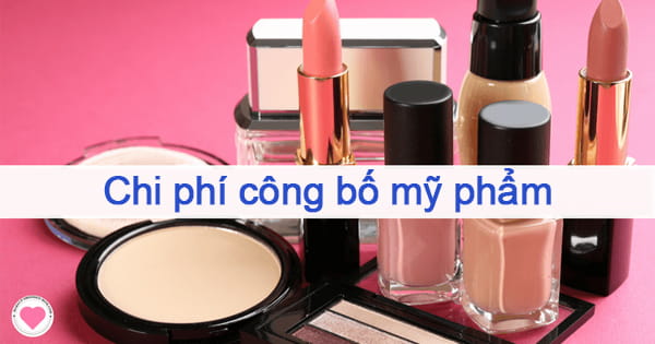 phí công bố mỹ phẩm