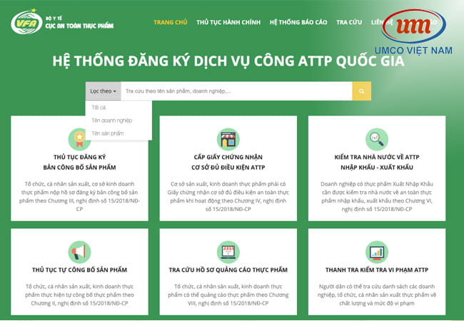 tra cứu hồ sơ công bố sản phẩm
